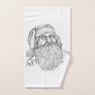 Artisan-Weihnachten: Handgezeichnetes, punktiertes Handtuch