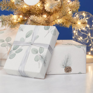 Artisan Winter Botanical Elegantes Weihnachten Geschenkpapier