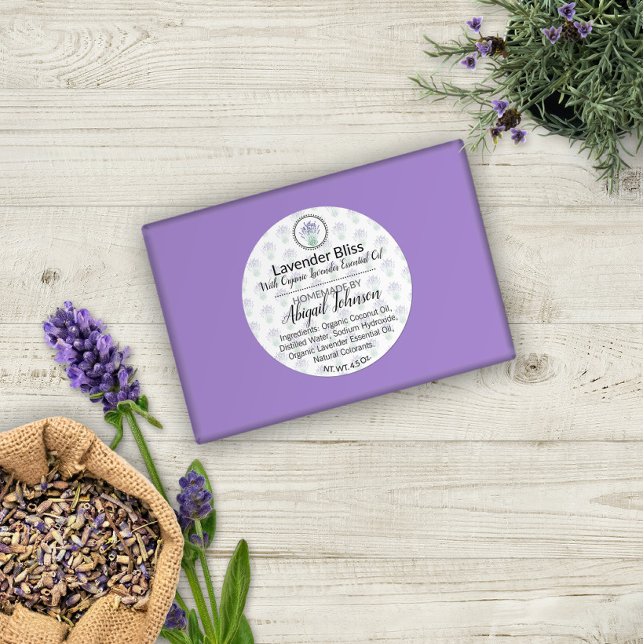 artisanal | Lavender Scruter maison ou Étiquette d (Créateur téléchargé)