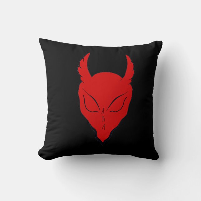 ARTISANAT DÉCORATIF COUSSIN RED DEVIL (Recto)