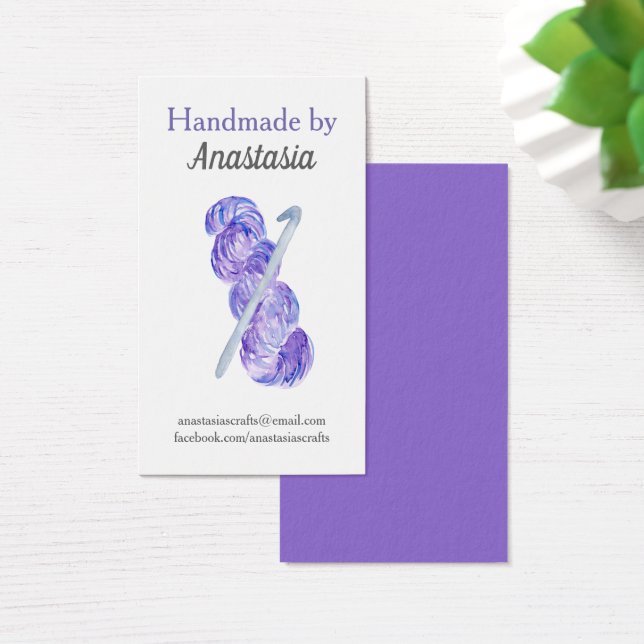 Artisanat en Crochet violet fait main (Bureau)