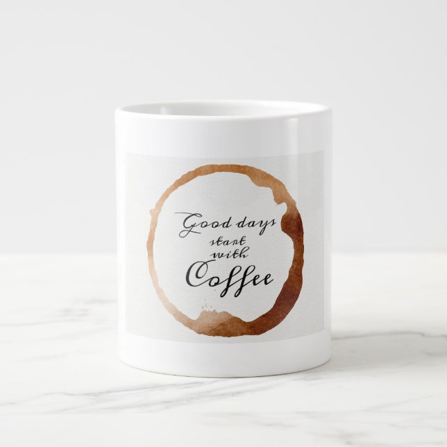 "Artisan's Brew: Specialty Coffee Tasse" Jumbo-Tasse (Vorderseite)