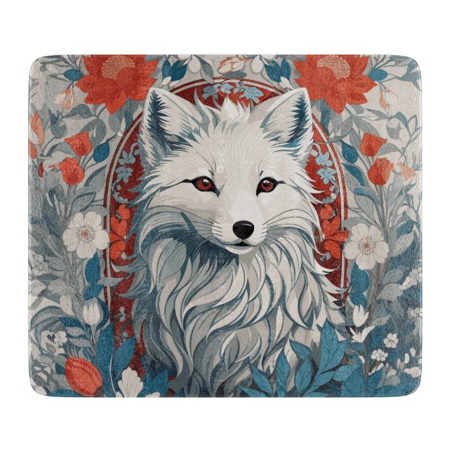 Artische Foxenwelt Schneidebrett (Vorderseite)