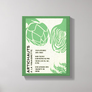 Artischocken-Küchenwandkunst-Homedekor Leinwanddruck