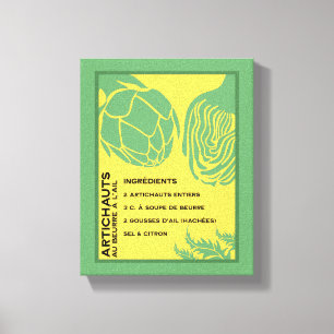 Artischocken-Küchenwandkunst-Homedekor Leinwanddruck
