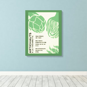 Artischocken-Küchenwandkunst-Homedekor Leinwanddruck