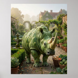 Artischocken-Nashorn Poster