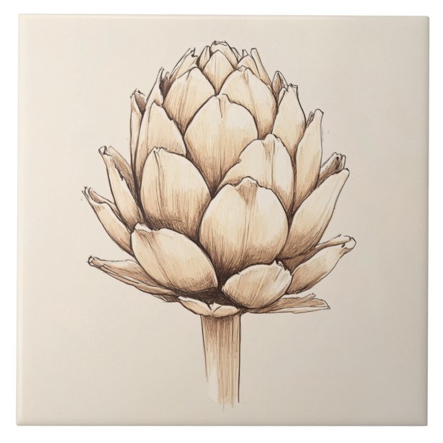 Artischockenherz  fliese (Vorderseite)