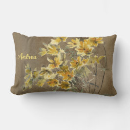 Artist Daisies Personalisiertes Skript Lendenkissen
