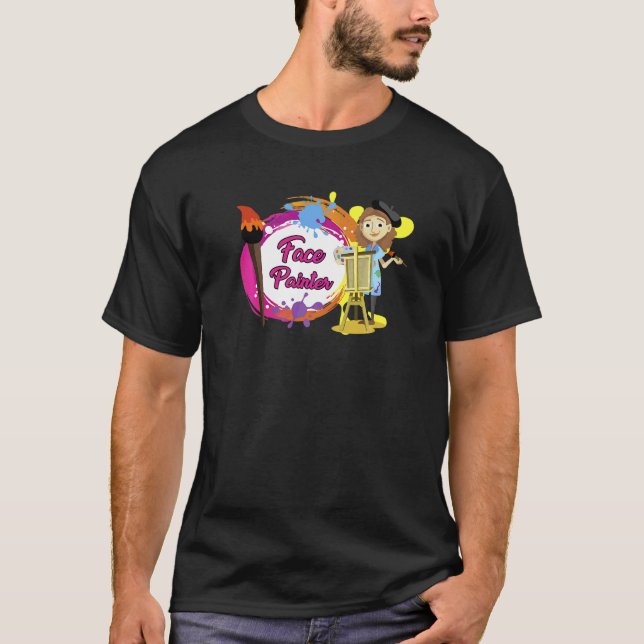 Artist Faces Painter   T-Shirt (Vorderseite)