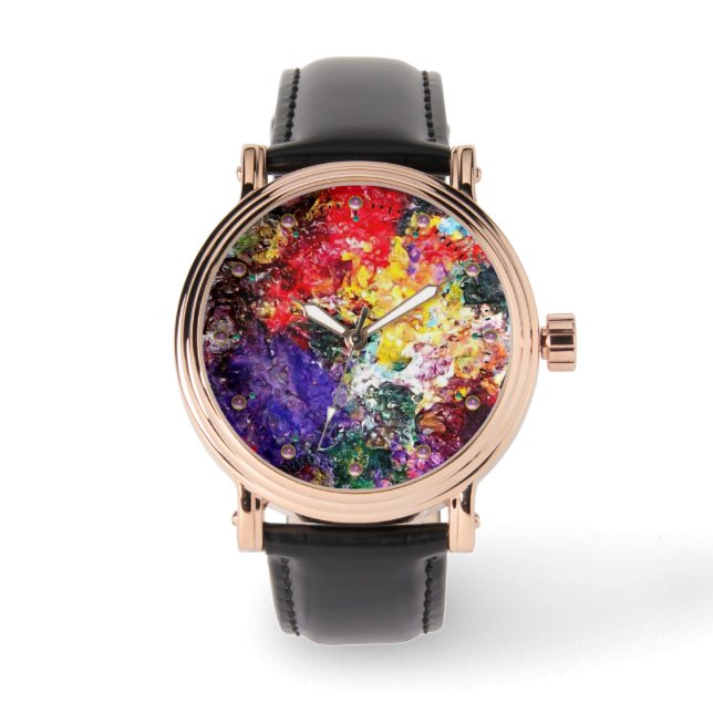 ARTIST FARBE PALETTE ARMBANDUHR (Vorderseite)
