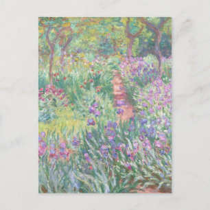 Artist Garden in Giverny 1900 Claude Monet Famous Postkarte