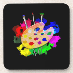 Artist Palette Artist Getränkeuntersetzer
