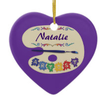 Artist Palette auf Lila Schmuck