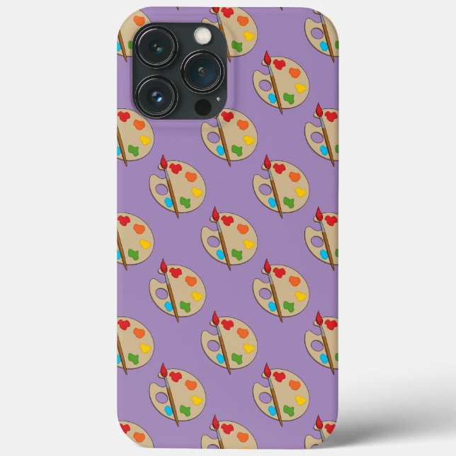 Artist Palette mit Pinsel Case-Mate iPhone Hülle (Rückseite)