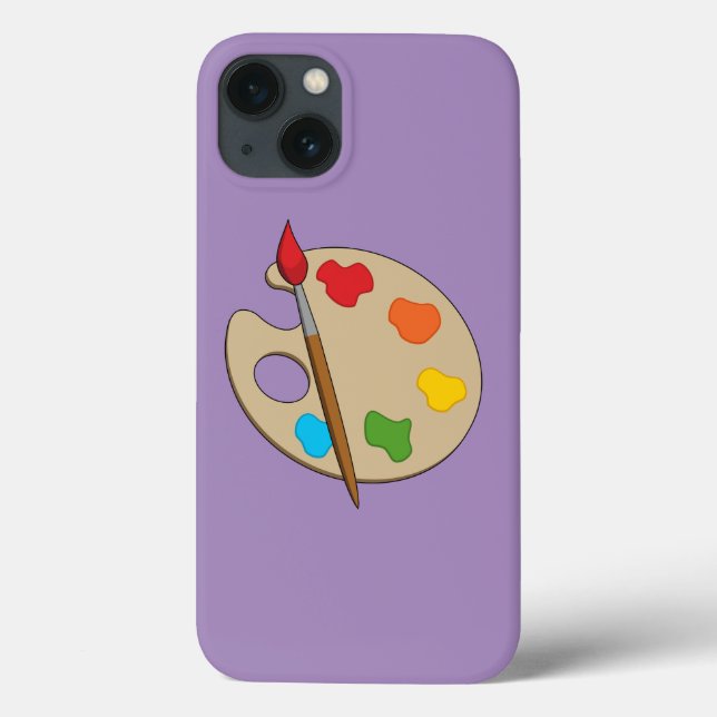 Artist Palette mit Pinsel Case-Mate iPhone Hülle (Rückseite)