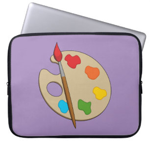 Artist Palette mit Pinsel Laptopschutzhülle