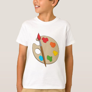 Artist Palette mit Pinsel T-Shirt