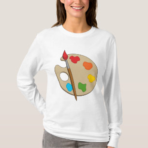 Artist Palette mit Pinsel T-Shirt