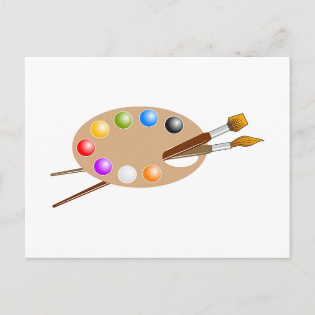 Artist Palette Postkarte (Vorderseite)