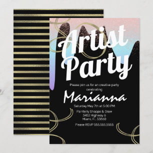 Artist Party Imitate FoxTown Factory Stores Einladung