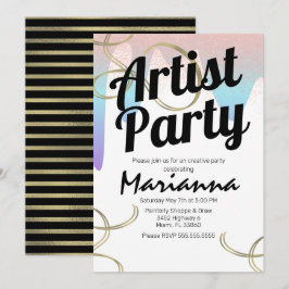 Artist Party Imitate FoxTown Factory Stores Einladung