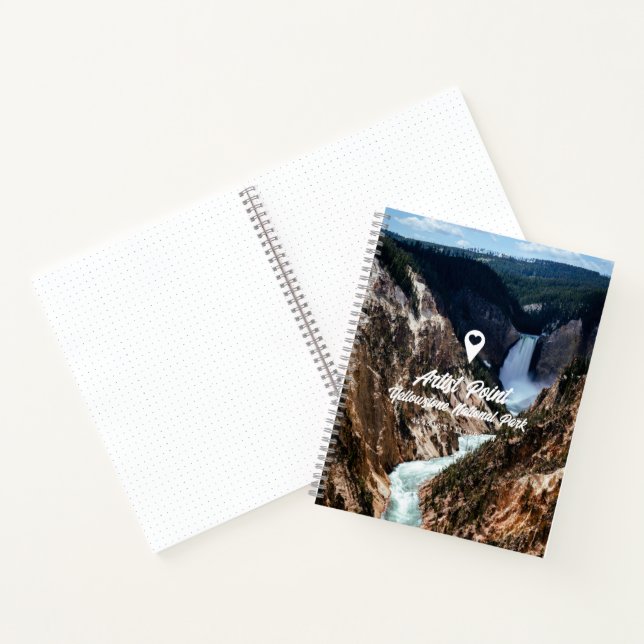 Artist Point Yellowstone Nationalpark Notizbuch (Innenseite)