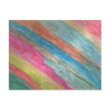 Artist Postcard Wasserfarben Streifen