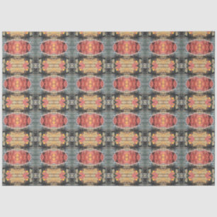 Artist Red Gray Orange Large Abstrakt Geometric Seidenpapier