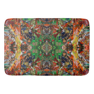 Artist’s Palette: Expressive Paint Stroke Pattern Badematte