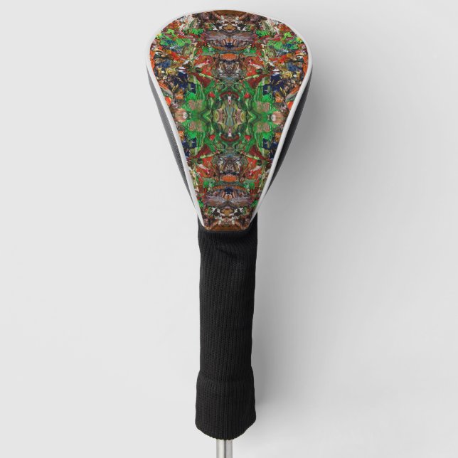 Artist’s Palette: Expressive Paint Stroke Pattern Golf Headcover (Vorderseite)