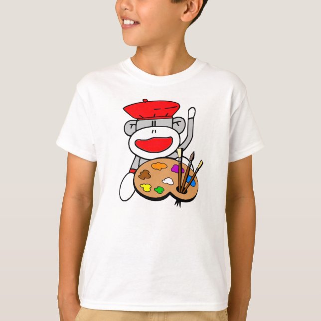 Artist Sock Monkey T-Shirt (Vorderseite)
