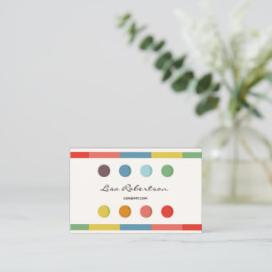 Artist Studio Art Zeichn School Teacher Palette Ca Visitenkarte