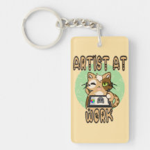 Artiste au travail – design de chat mignon