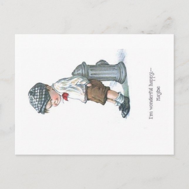 Artiste Comic Enfants Vieux Carte Postale (Devant)