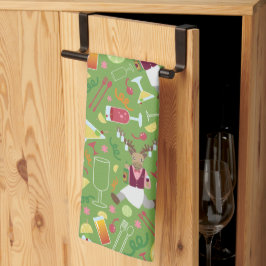 Artiste culinaire de l'Alaska Lime Green Serviette