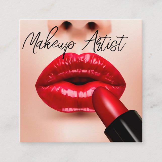 Artiste de maquillage branché Cartes de visite de  (Devant)