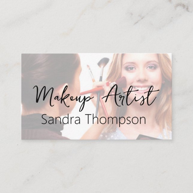 Artiste de maquillage professionnel Cartes de visi (Devant)