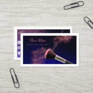 Artiste de maquillage professionnel Cartes de visi