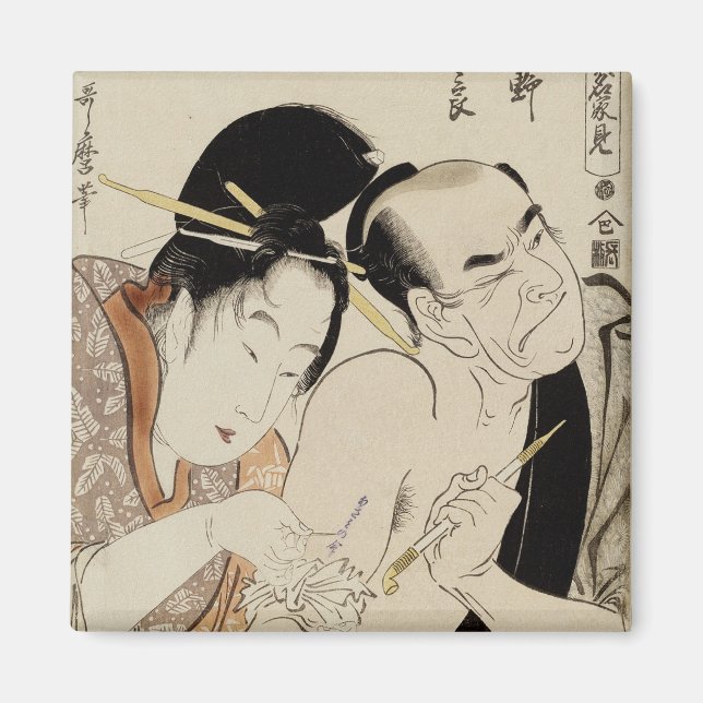 Artiste de tatouage japonais Magnet d'art (Devant)