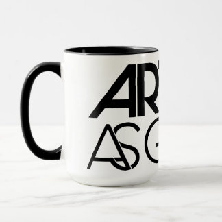 Artiste en tant que tasse blanche de guide et