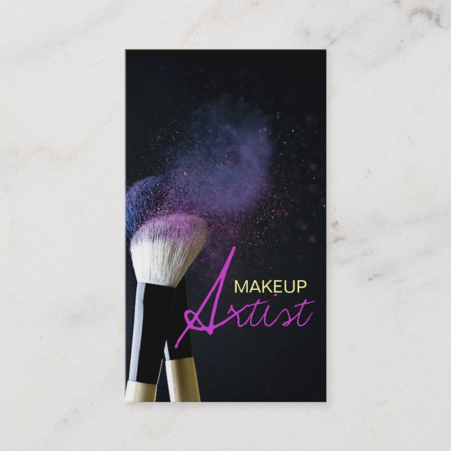 Artiste maquillage, Cosmetologie, Carte de visite  (Devant)