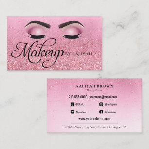 Artiste maquillage Rose de luxe Red Glam Carte de 