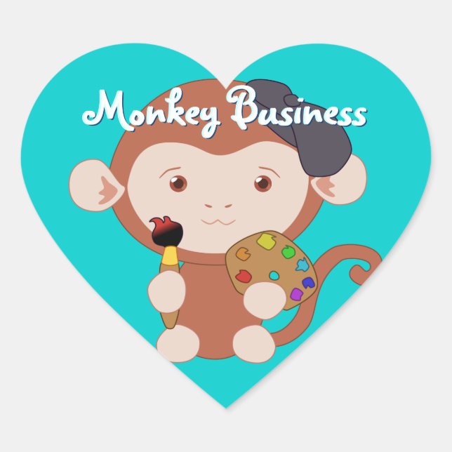 Artiste Monkey Stickers (Vorderseite)