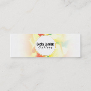 Artiste   Wasserfarbenfahne Mini Visitenkarte