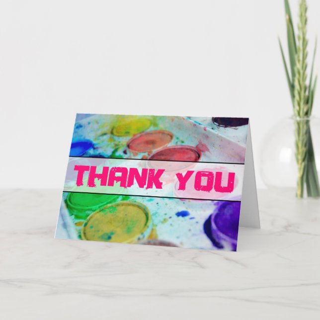 Artistes Aquarelle Peinture Palette Merci (Devant)