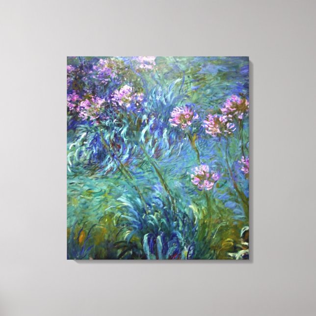 Artistic Agapanthus Fine Art Blume Leinwanddruck (Vorderseite)