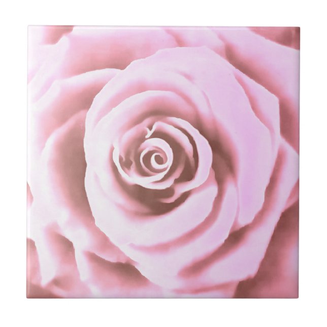 Artistic Big Bale Pink Rose Fliese (Vorderseite)