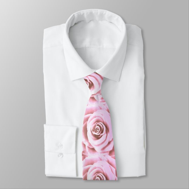 Artistic Big Bale Pink Rose Krawatte (Gebunden)