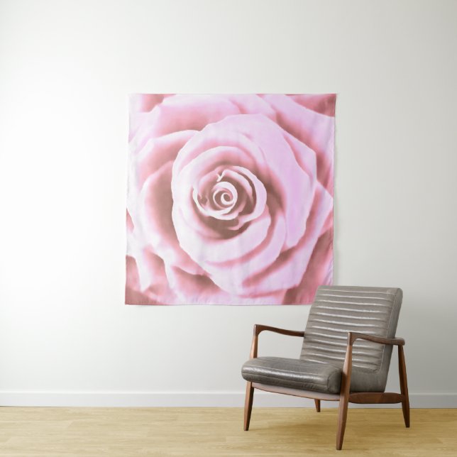 Artistic Big Bale Pink Rose Wandteppich (Beispiel)